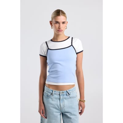 America Today Giada Babyblue Taglia: M | Canottiere Outlet | Donna | Blu