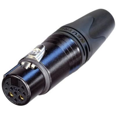 Neutrik NC10FXX-14-B XLR-connector Koppeling, recht Aantal polen: 10 Zwart 1 stuk(s)