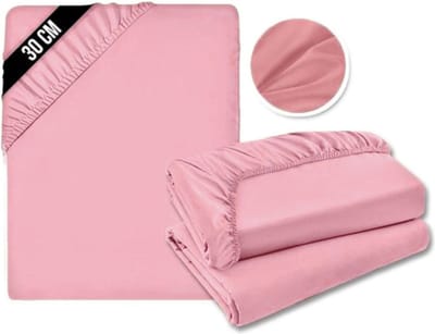 MKSS® Matrasovertrek 180x200 - Hoeslaken - Matrashoes - Super Zacht - Roze