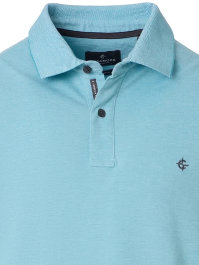 Casa Moda Polo Shirt Comfort Fit Effen Stretch Blauw - M