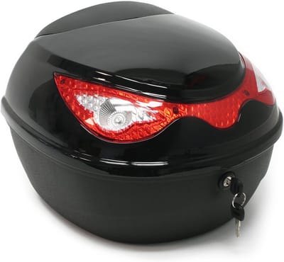 Top Case 22 L Zwarte Scooter en Motor Koffer - Helmkoffer en Bagageoplossing