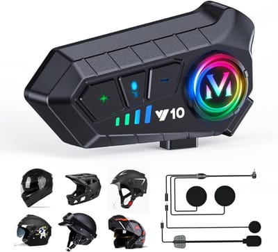 CLVP® Motorhelm Headset - Intercom - Bluetooth - Zwart