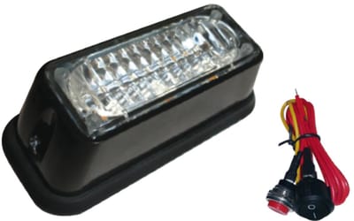 LED strobe lamp wit 91x34mm - 12/24V