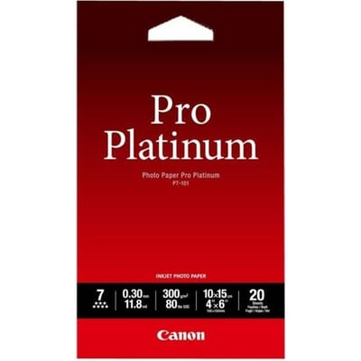 Canon PT-101 photo paper pro platinum 300 grams 10 x 15 cm (20 vel) Fotopapier