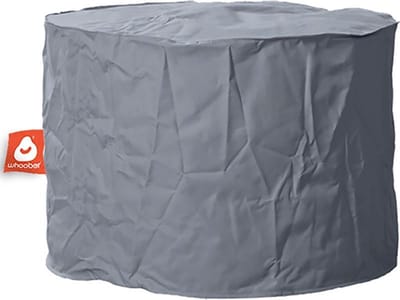Whoober zitzak poef Rhodos outdoor grijs - Wasbaar - Voor binnen en buiten