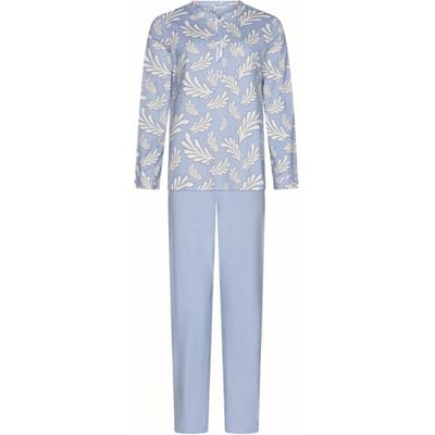 IJsblauwe katoenen pyjama Pastunette Blauw vrouw 50