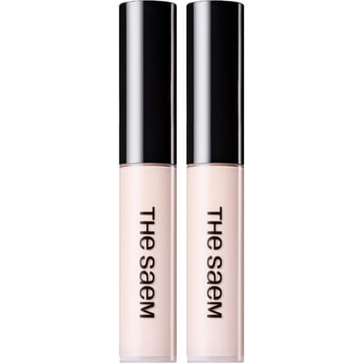 De Saem Cover Perfection Tip Concealer (Set van 2) - Oplichterkleur voor Donkere Kringen & Highlighting, 6,5g x 2 white