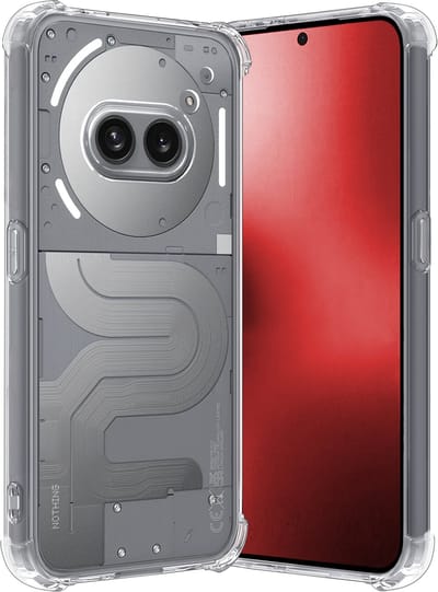 Hoesje - Geschikt voor Nothing Phone (2a) - Sterk & Shockproof - Siliconen Case - Back Cover - Telefoon Hoes Shock Proof - Transparant