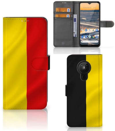 Nokia 5.3 Bookstyle Case Belgische Vlag