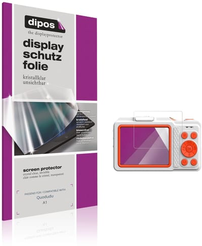 dipos – 4x Beschermfolie geschikt voor Quodudu A1 | Krasbestendige & heldere Screenprotector Ultra-Thin