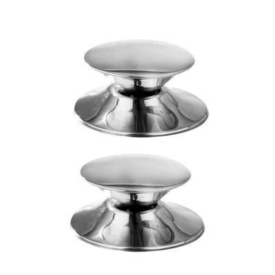 Orion Grande Serie - Stalen Dekselknop - 2 stuks - Universeel - Vaatwasmachinebestendig