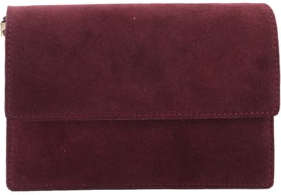 Giuliano lederen schodertas Elowen - Suede - Made in Italy - Bordeaux