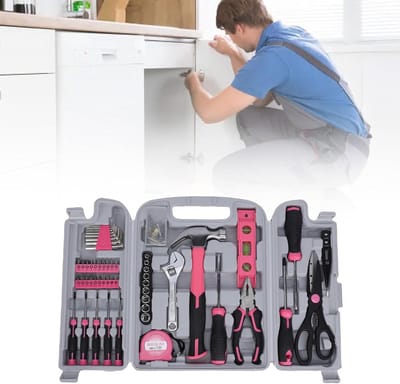 Handgereedschapsset - Doe-het-zelf set - Meubel montage - Ergonomische handgreep - 39-delig - Grijs