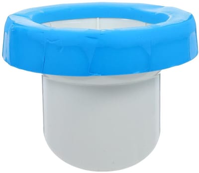 Toiletpotflensafdichting - Universele afdichtring - Lekkage voorkomen - Voor gietijzer en kunststof - 12.7 cm - Hemelsblauw