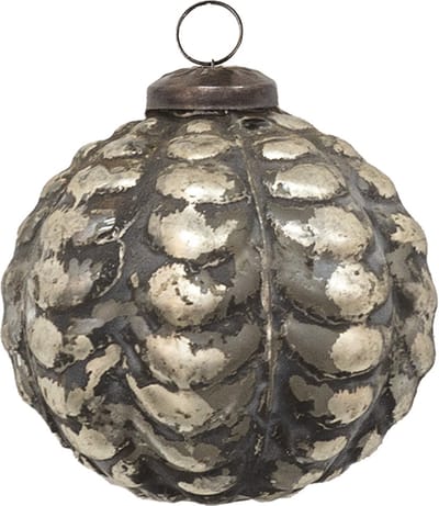 Clayre & Eef Kerstbal Overig Ø 6 cm Bruin Glas Kerstballen