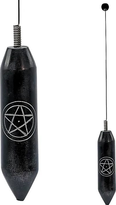 Biotensor met verenstalen spriet - Pentagram - 29cm - Staal