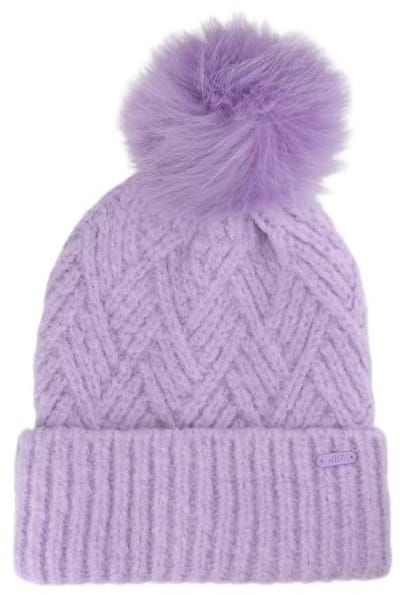 Meisjes Winter Beanie Met Pompon 4F F419 Paars - Unisize
