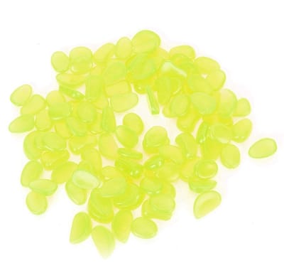 Dailygoods- Lichtgevende Stenen - 100 Stuks - Decoratieve Steentjes - Fluorescerend - Herbruikbaar - Indoor/Outdoor Decoratie