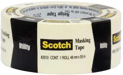 Afplaktape Breed Crêpe Papier 48mm x 55m Sterke Hechting Schilderwerk