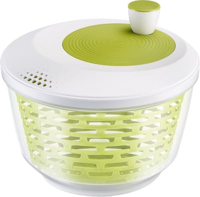 Westmark Slacentrifuge, inhoud: 4,4 l, ø 23,5 cm, kunststof, BPA-vrij, Spinderella, doorzichtig/wit/groen, 2430226A