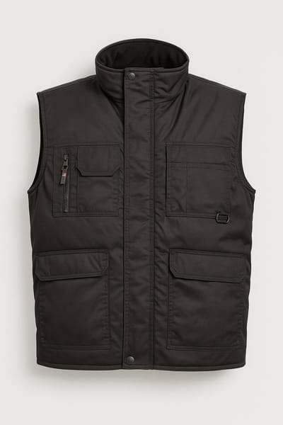 Bodywarmer dames Herock Diana zwart – maat XS – werkvest met zakken en rits – comfortabele gevoerde werk bodywarmer