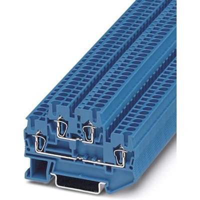 Phoenix Contact 3031283 Doorgangsserieklem 5.2 mm Spanveer Blauw 50 stuk(s)