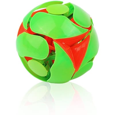 Balle à lancer à la main changeant de couleur, Balle magique à double changement de couleur Jouet de décompression, Lancée de haut en bas pour changer de couleur green