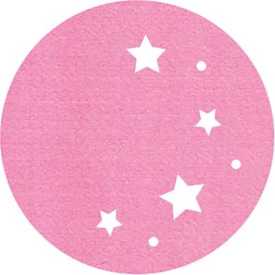 Sterrenhemel vilt onderzetters - Roze - 6 stuks - ø 10 cm - Kerst onderzetter - Tafeldecoratie - Glas onderzetter - Cadeau - Woondecoratie - Tafelbescherming - Onderzetters voor glazen - Keukenbenodigdheden - Woonaccessoires - Tafelaccessoires