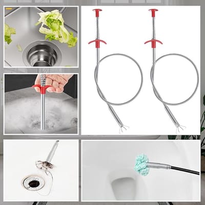 Narimano® flexibele sterke afvoerontstopper, 60 CM afvoergootsteenontstopper -Remover Tool - voor gootsteen Badkamer Bad Toiletafvoeren