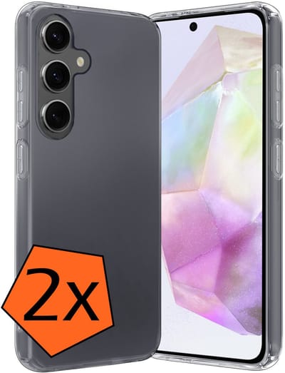Hoes - 2 Stuks - Geschikt voor Samsung Galaxy A36 - Sterk & Shockproof - Case Siliconen - Back Cover - Telefoon Hoes - Transparant