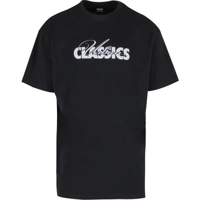 Urban Classics - UC Cursive Bold Logo Heavy Oversized Heren T-shirt - XS - Zwart