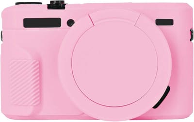 LISM-Cameratas Geschikt voor G7X Mark II, beschermhoes Geschikt voor Canon Powershot G7X Mark II digitale camera, verwijderbare siliconen lensdop, zachte rubberen beschermhoes voor de camera - roze.