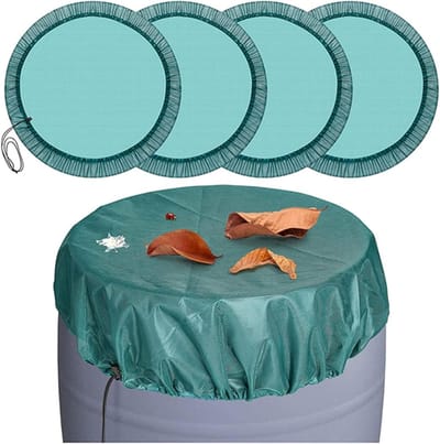 Regenton Netten - Wateropvang Deksel - Regenwater Vangen - Met Elastisch Koord - 4 Stuks 95 cm - Groen