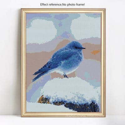 Peinture diamant 5D à faire soi-même, strass, image d'animal, broderie, Pigeon, diamant rond complet 20X30CM gray