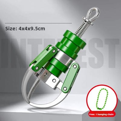 Creatieve Mini Grijper Vingertop Decompressie Tool Sleutelhanger Poppenmachine Klauw DIY Hanger Leuk Speelgoed Cadeau groen