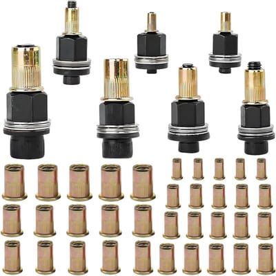 Complete Rivet Nut Set met 35 Rivet Nuts voor M3 M4 M5 M6 M8 M10 M12 - Handmatige Rivet Tool voor Precisiewerk en Duurzaam Gebruik