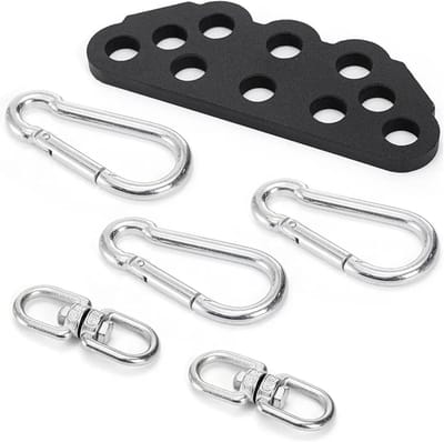 Kabelmachine Accessoires - Fitness Adapter - Kracht Training - Tool-free Montage - 152 cm - Zwart