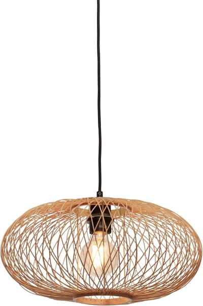 GOOD&MOJO Hanglamp Cango - Bamboe - Ø40cm - Bohemian - Hanglampen Eetkamer, Slaapkamer, Woonkamer