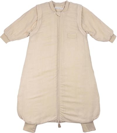 Bamboom Winterslaapzak Mini met armen en voeten – Mousseline Sand – 6–18M