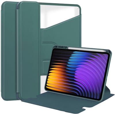 Coverup Tablethoes geschikt voor Xiaomi Pad 7 (Pro) / Pad 8 (Pro) Hoesje - 360° Rotating Folio Book Case met Wake/Sleep - Groen