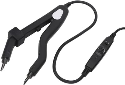 Dailygoods- Hair Extensions Tool Professionele Hitteijzer - Ergonomisch - Lichtgewicht - Gelijkmatige Verwarming - Haarclips Vingerbeschermer - 100‑240V - Haarextensie Tool