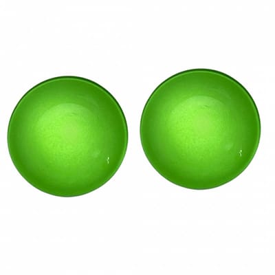 Clip oorbellen Groen 2.5 cm