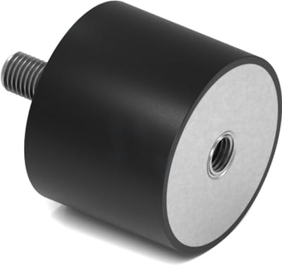 Rubbermagazijn - Trillingsdemper - Type B - 50x40mm - M10 - Set 10 stuks