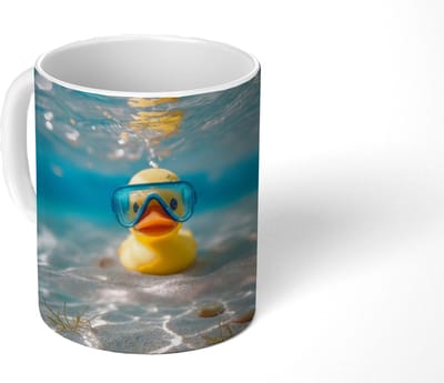 Mok - Koffiemok - Duikbril - Eend - Water - Mokken - 350 ML - Beker - Koffiemokken - Theemok