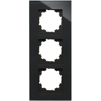 Kopp Afdekraam Athenis 3-voudig Glas Zwart