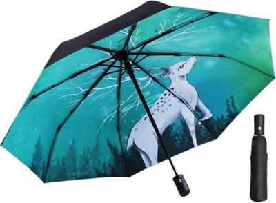 Nivard Luxe Stormparaplu - Windproof Paraplu - Stormproef - Opvouwbaar - Automatisch Uitklapbaar - Umbrella - Hert