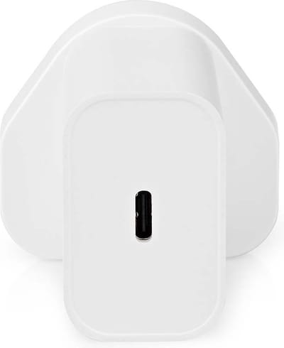 Nedis Oplader - 20 W - PD3.0 20W - Snellaad functie - 1.67 / 2.22 / 3.0 A - Outputs: 1 - USB-C - Automatische Voltage Selectie - Wit