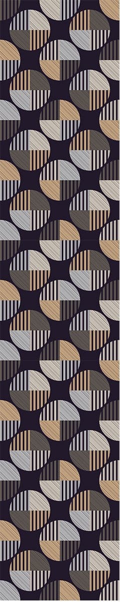 Voorgelijmd vliesbehang - Donker Etnisch Boho - 1 rol van 300x60 cm