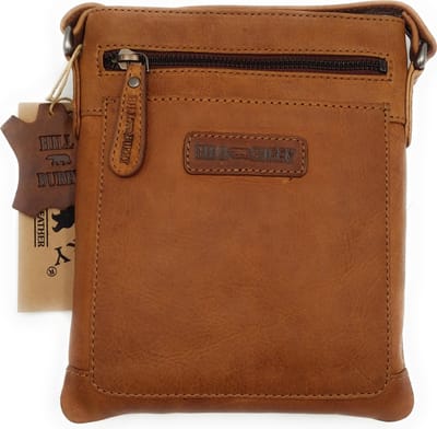 Hill Burry - VB10017 - 3098 - echt leren - schoudertas – crossbodytas- stevig - vintage leder- bruin /cognac