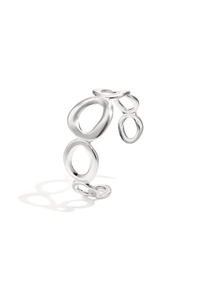 Goudlief.nl Chunky bangle met organische cirkels